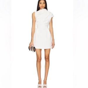 White One-Shoulder Mini Dress